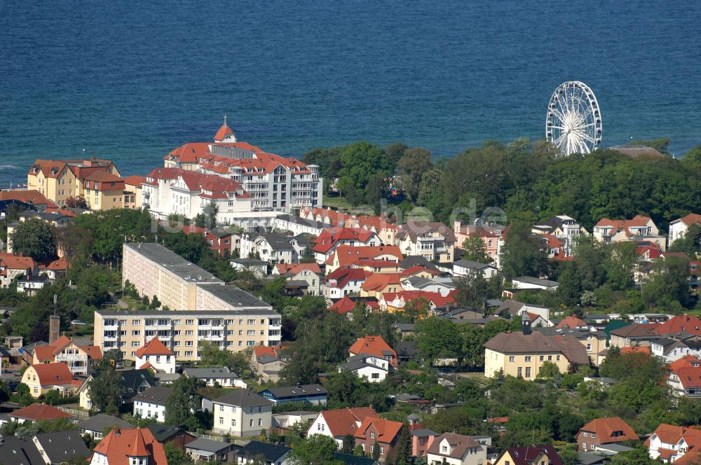 Luftbild Kühlungsborn - Haus Meeresblick und Riesenrad in Kühlungsborn