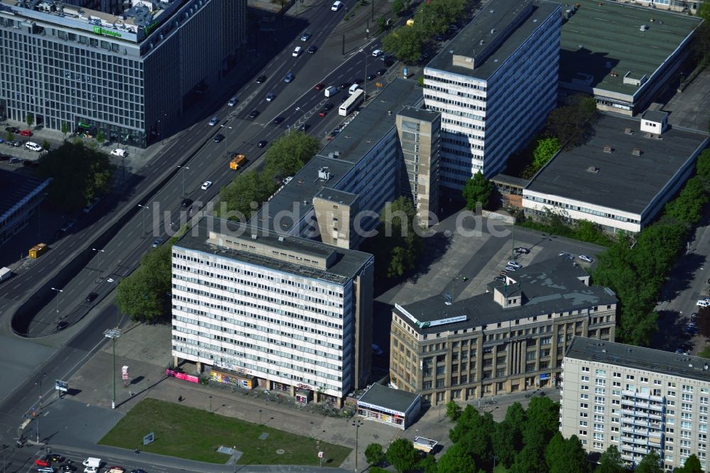 Berlin von oben - Haus der Statistik an der Otto-Baun-Straße im Stadtbezirk Mitte von Berlin