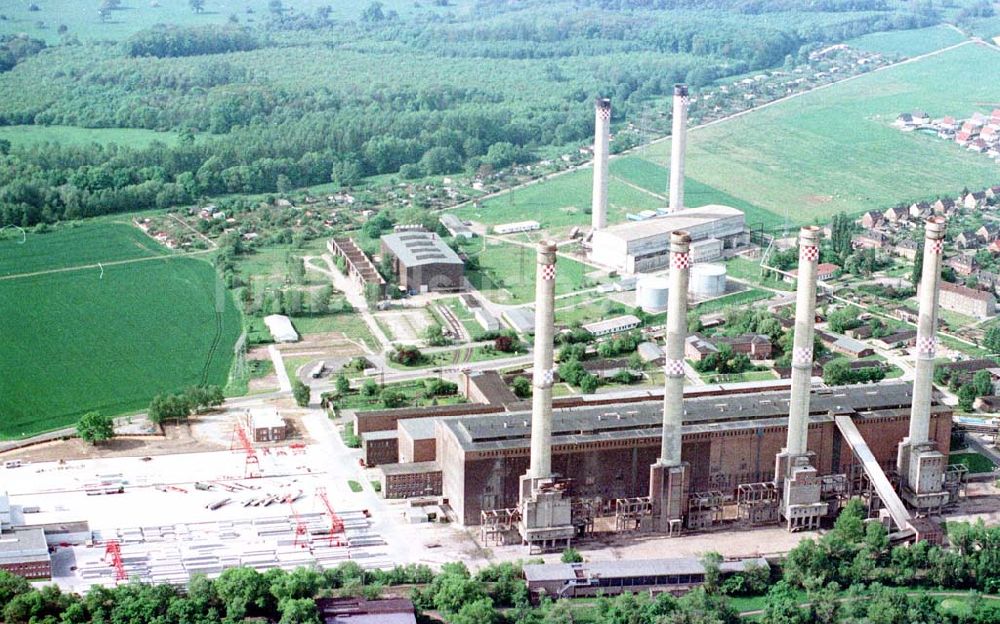 Luftaufnahme Vockerode - Heizkraftwerk Vockerode.