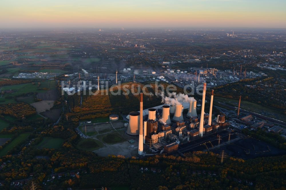 Luftbild Gelsenkirchen - Heizkraftwerke der E.ON Kraftwerke GmbH in Gelsenkirchen im Bundesland Nordrhein-Westfalen
