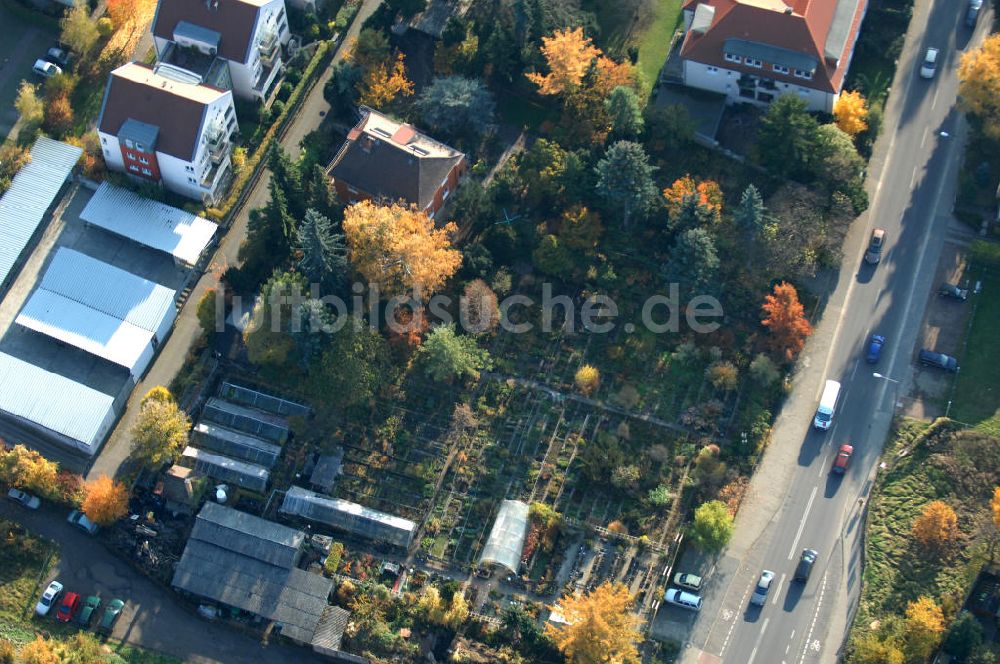 Luftaufnahme Dresden - Herbstliche Staudengärtnerei Jentsch in Dresden