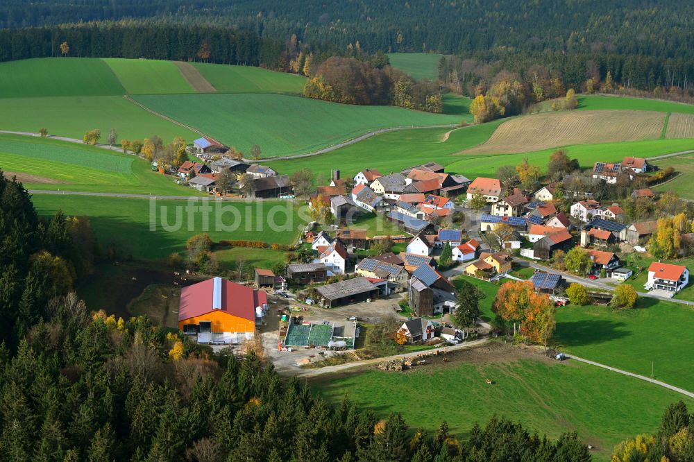 Luftbild Oberbernrieth - Herbstluftbild Dorfansicht in Oberbernrieth im Bundesland Bayern, Deutschland