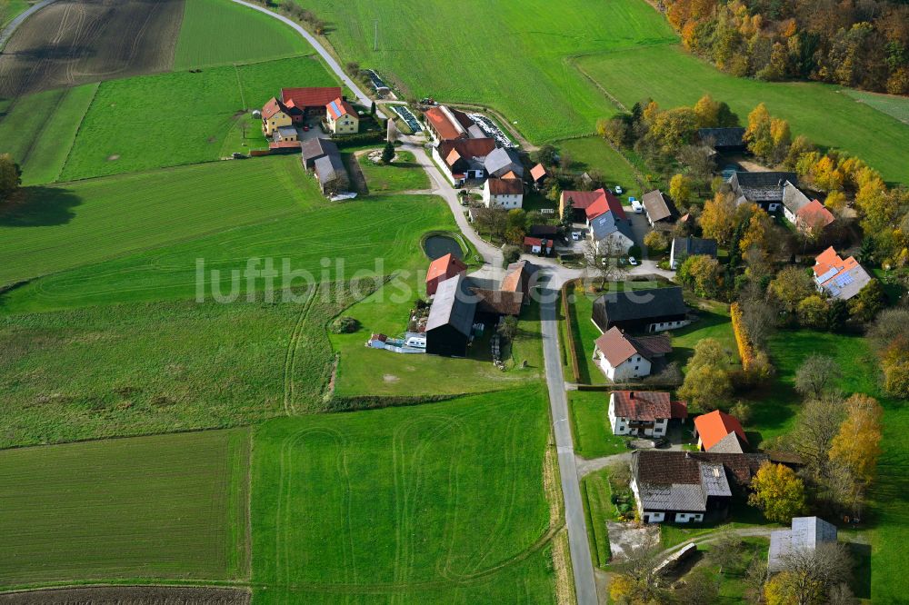 Luftbild Voitsberg - Herbstluftbild Dorfansicht in Voitsberg im Bundesland Bayern, Deutschland
