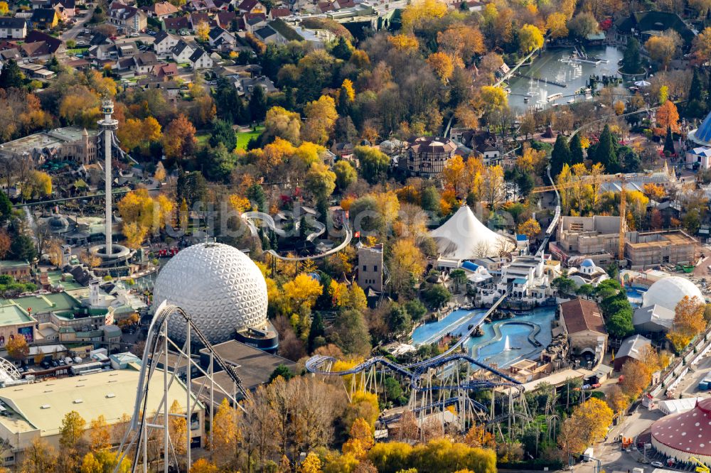 Luftbild Rust - Herbstluftbild Freizeitpark Europa-Park in Rust im Bundesland Baden-Württemberg, Deutschland