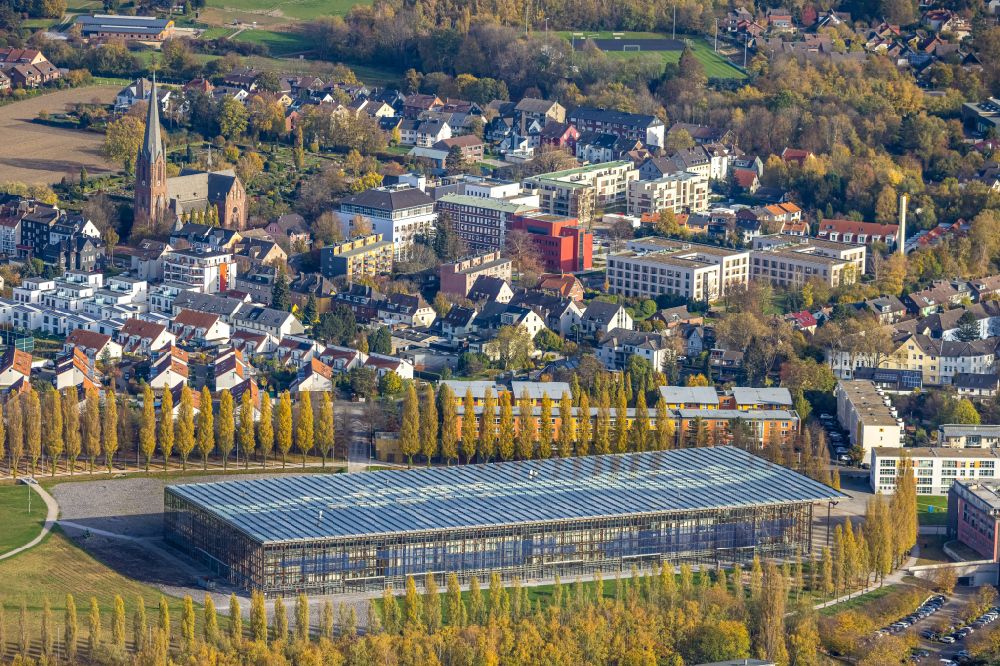 Luftaufnahme Sodingen - Herbstluftbild Gebäudekomplex des Weiterbildungs- und Bildungszentrums Akademie Mont-Cenis in Sodingen im Bundesland Nordrhein-Westfalen, Deutschland