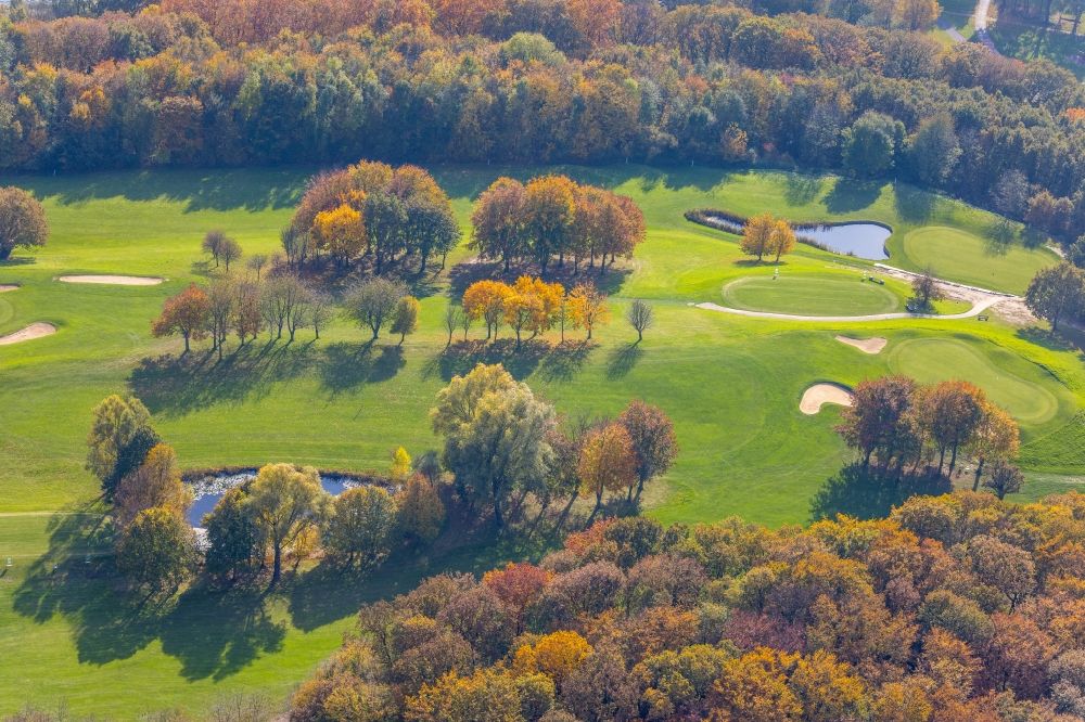 Bochum von oben - Herbstluftbild Golfplatz Bochumer Golfclub e.V. Im Mailand in Bochum im Bundesland Nordrhein-Westfalen, Deutschland