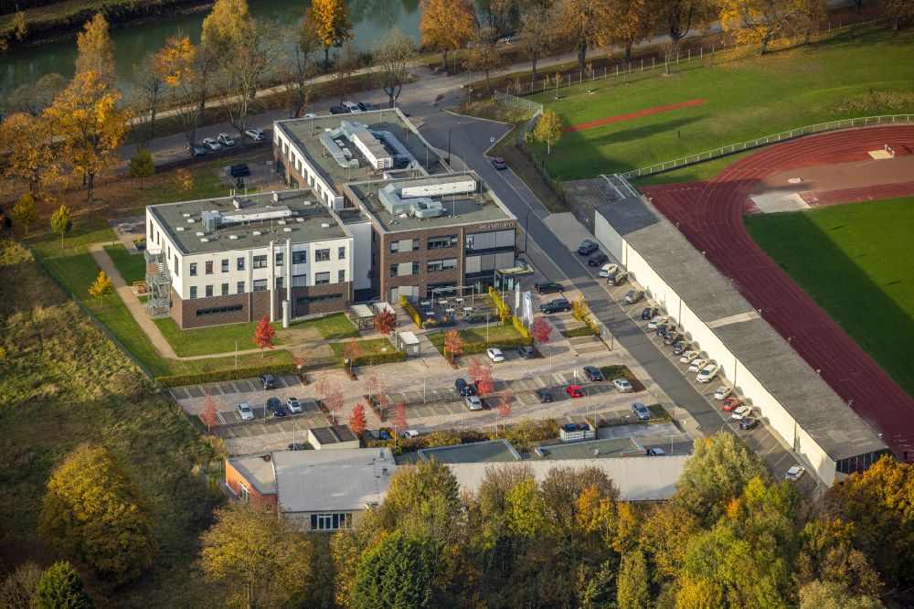 Hamm von oben - Herbstluftbild Klinikgelände des Rehabilitationszentrums der Rehaklinik Ambulante Reha Bad Hamm GmbH in Hamm im Bundesland Nordrhein-Westfalen, Deutschland