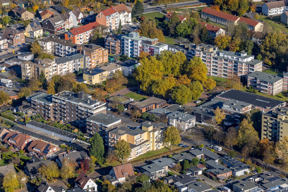 Pelkum aus der Vogelperspektive: Herbstluftbild Mehrfamilienhaussiedlung in Pelkum im Bundesland Nordrhein-Westfalen, Deutschland