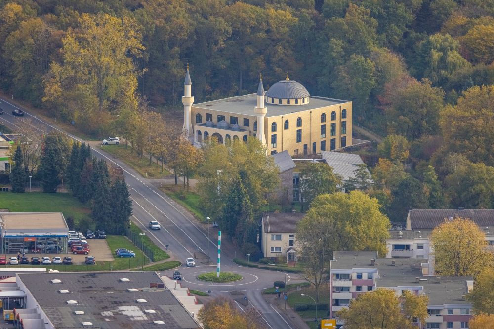 Luftbild Bergkamen - Herbstluftbild Moschee in Bergkamen im Bundesland Nordrhein-Westfalen, Deutschland