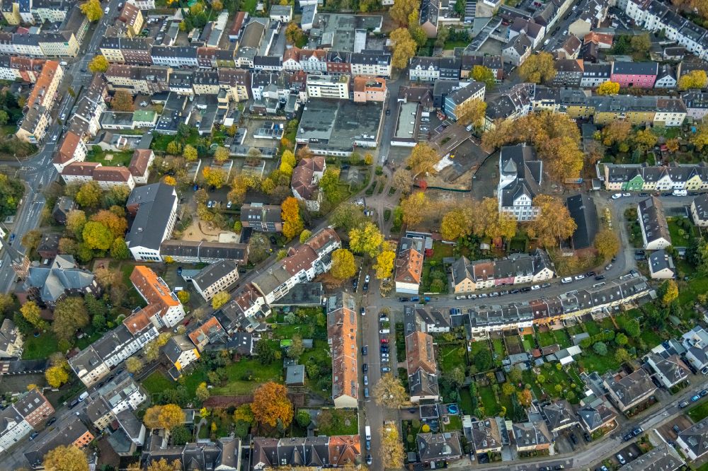 Luftbild Rotthausen - Herbstluftbild Ortsansicht in Rotthausen im Bundesland Nordrhein-Westfalen, Deutschland