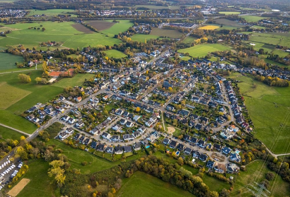 Selbeck von oben - Herbstluftbild Ortsansicht in Selbeck im Bundesland Nordrhein-Westfalen, Deutschland