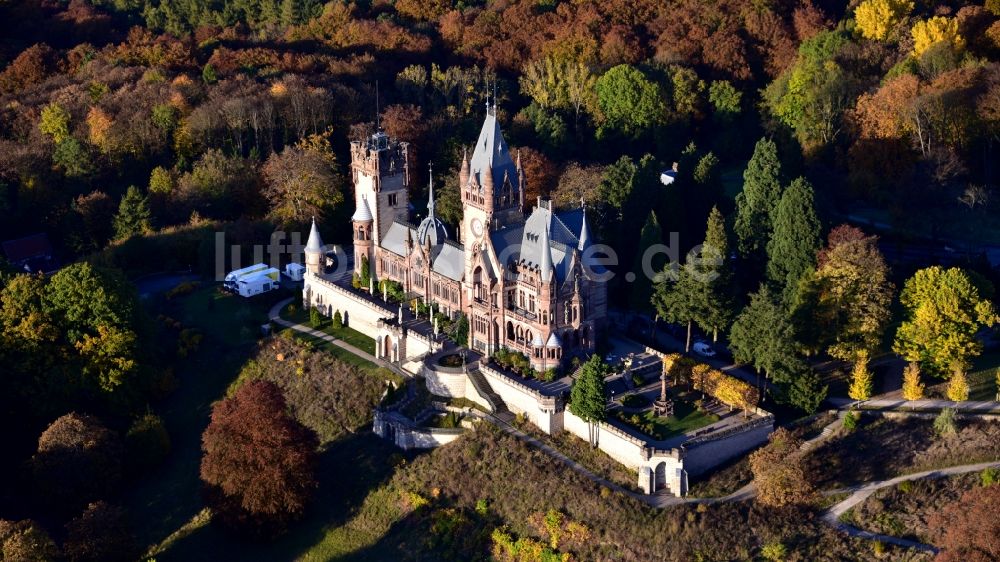 Luftaufnahme Königswinter - Herbstluftbild Schloss Drachenburg in Königswinter im Bundesland Nordrhein-Westfalen