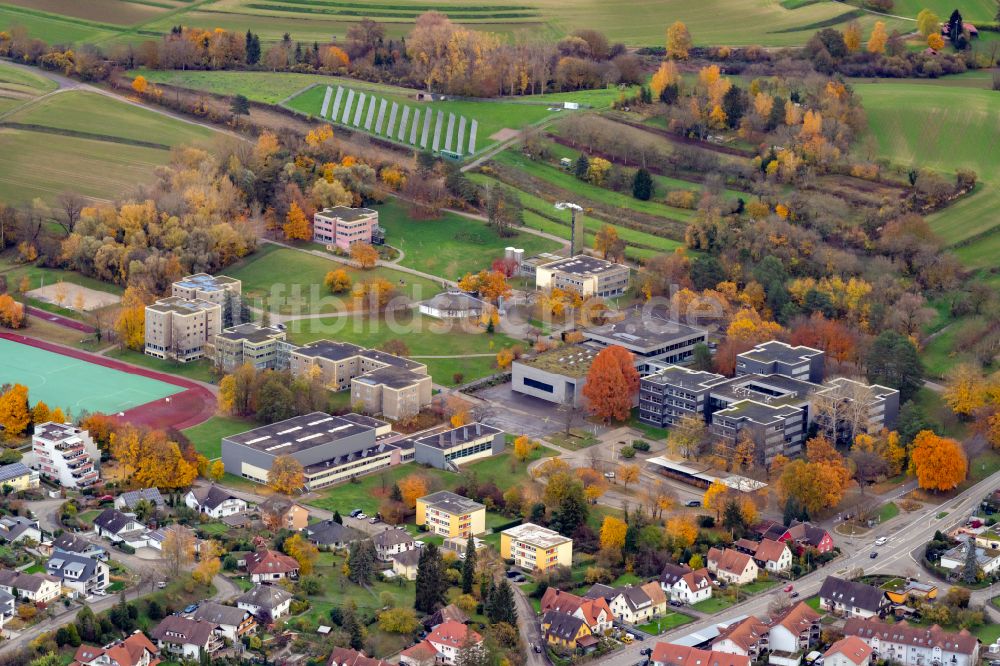 Luftbild Ettenheim - Herbstluftbild Schulgebäude der Heimschule Sankt Landolin in Ettenheim im Bundesland Baden-Württemberg, Deutschland