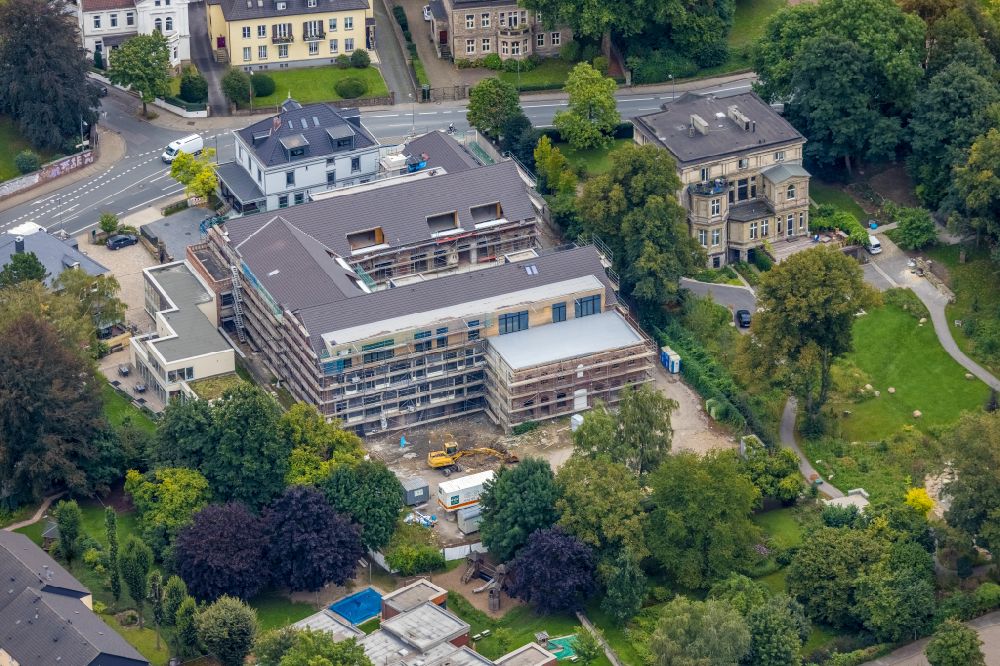 Luftbild Witten - Herbstluftbild Umbau einer alten Fabrik zum Wohnquartier mit City- Lofts an der Ruhrstraße in Witten im Bundesland Nordrhein-Westfalen, Deutschland