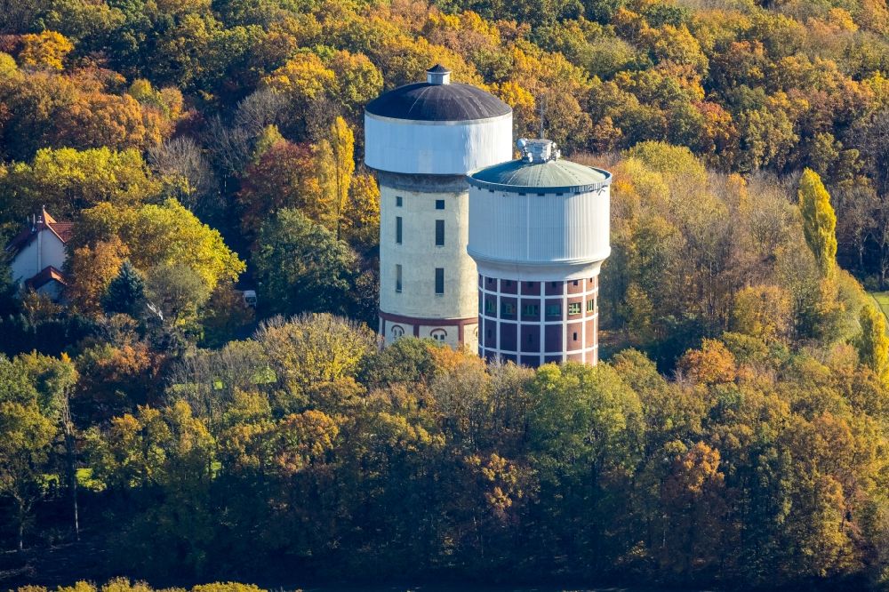 Luftbild Hamm - Herbstluftbild Wassertürme Hamm-Berge in Hamm im Bundesland Nordrhein-Westfalen
