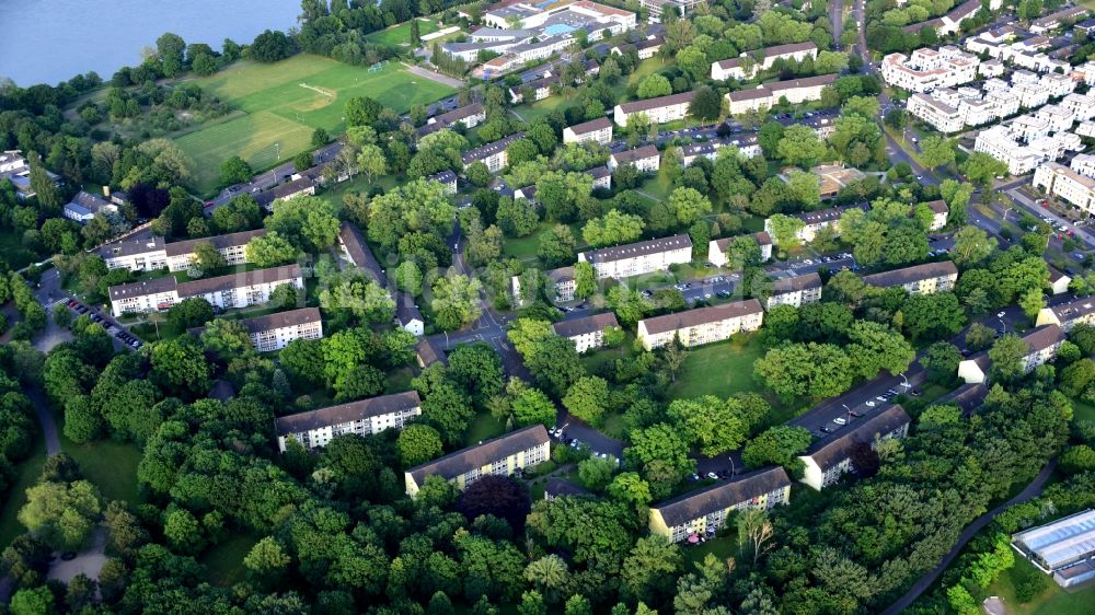 Bonn von oben - HICOG-Siedlung Plittersdorf im Bundesland Nordrhein-Westfalen, Deutschland