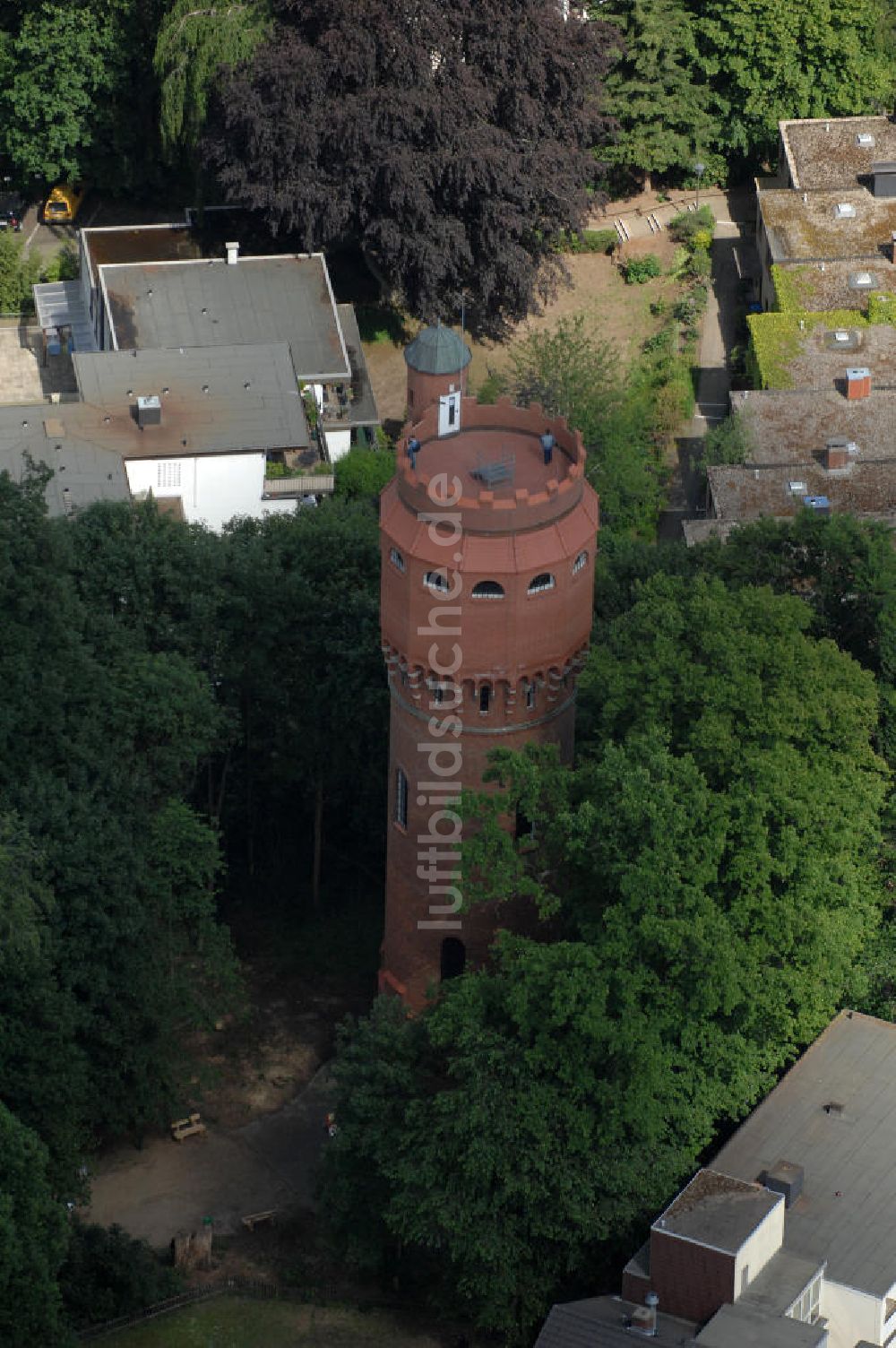 Luftbild Mölln - Historischer Wasserturm von Mölln