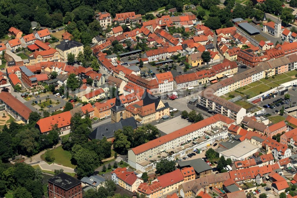 Luftbild Sömmerda - Historisches Stadtzentrum von Sömmerda im Bundesland Thüringen