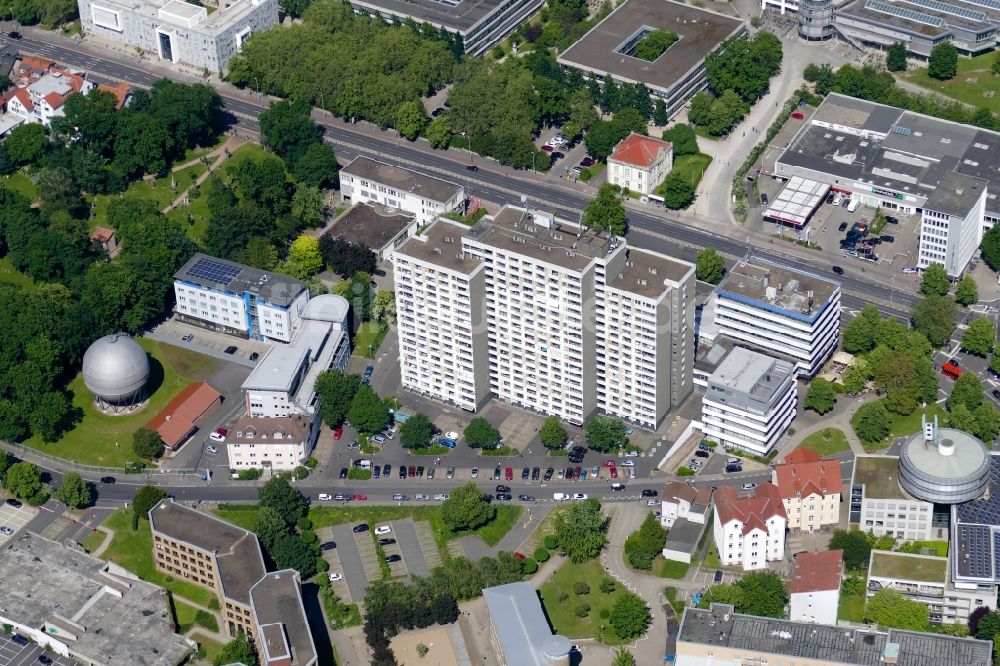 Luftaufnahme Göttingen - Hochhaus- Ensemble Idunazentrum in Göttingen im Bundesland Niedersachsen, Deutschland