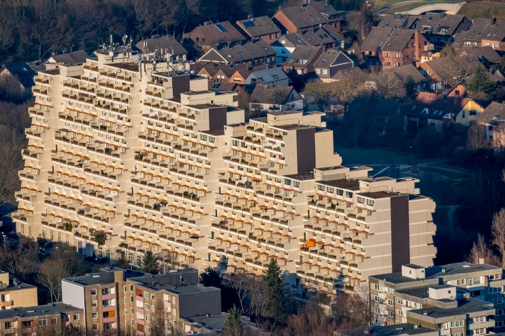 Luftbild Dortmund - Hochhausanlage Hannibal im Bezirk Dorstfeld in Dortmund im Bundesland Nordrhein-Westfalen