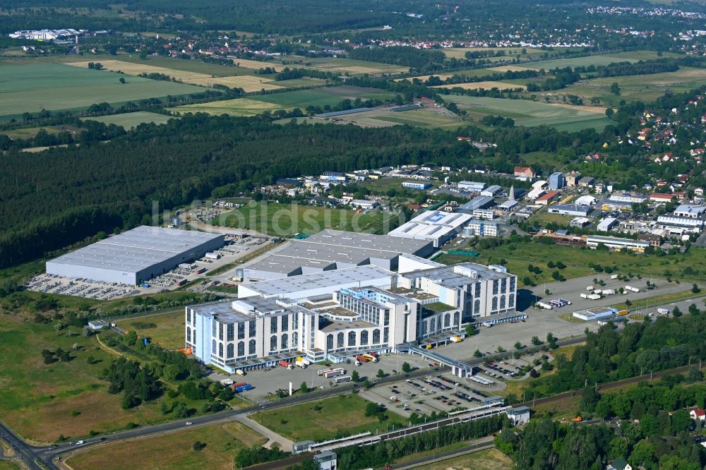 Luftbild Falkensee - Hochregal- Lager-Gebäudekomplex und