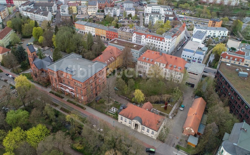 Eberswalde von oben - Hochschule für nachhaltige Entwicklung in Eberswalde im Bundesland Brandenburg, Deutschland