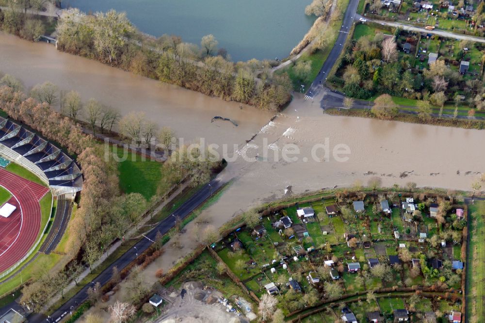 Luftbild Göttingen - Hochwasserschäden der Flutkatastrophe in Göttingen im Bundesland Niedersachsen, Deutschland