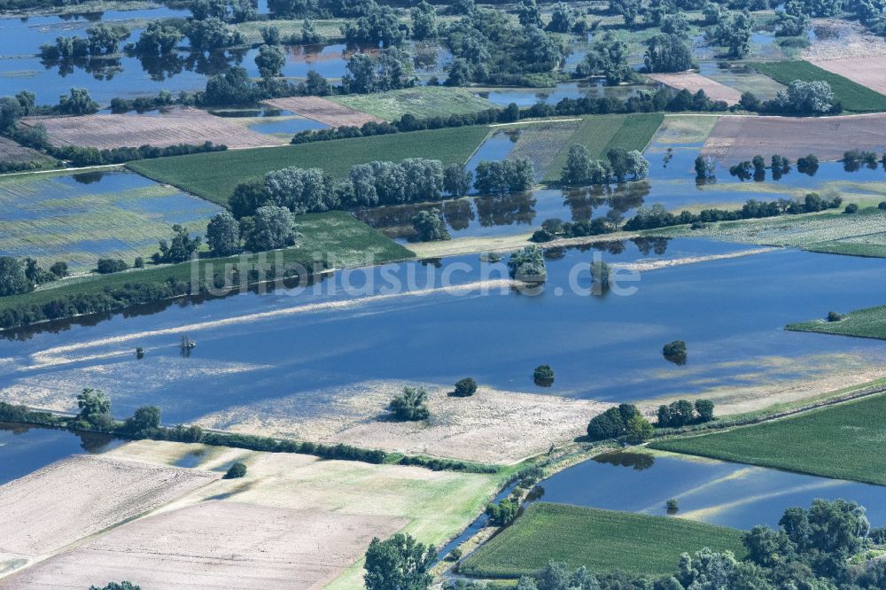 Luftaufnahme Hockenheim - Hochwasserschäden der Flutkatastrophe in Hockenheim im Bundesland Baden-Württemberg, Deutschland