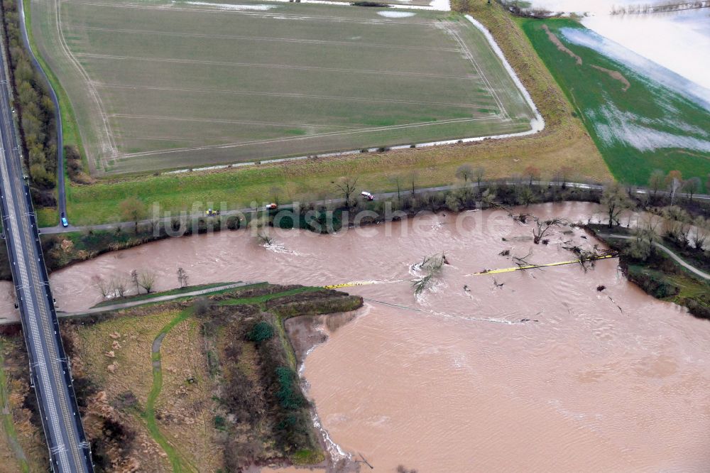 Luftbild Northeim - Hochwasserschäden der Flutkatastrophe nach Dammbruch in Northeim im Bundesland Niedersachsen, Deutschland