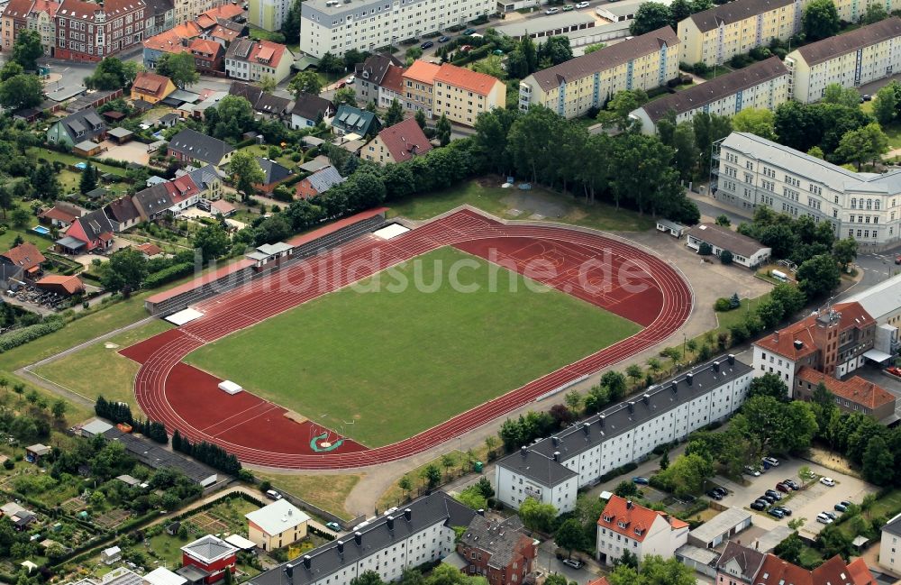 Luftbild Nordhausen - Hohekreuz-Sportplatz in Nordhausen im Bundesland Thüringen
