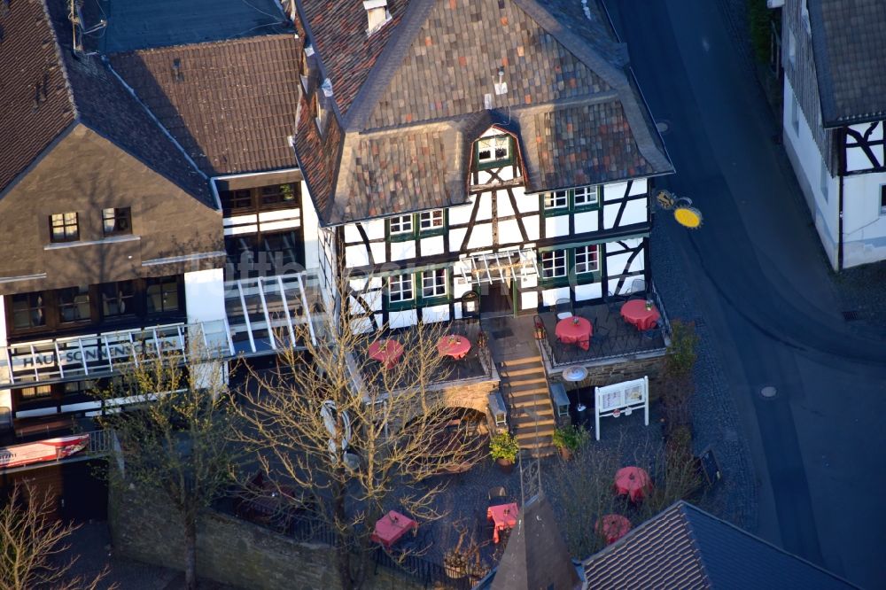 Luftaufnahme Stadt Blankenberg - Hotel und Restaurant Haus Sonnenschein in Stadt Blankenberg im Bundesland Nordrhein-Westfalen, Deutschland