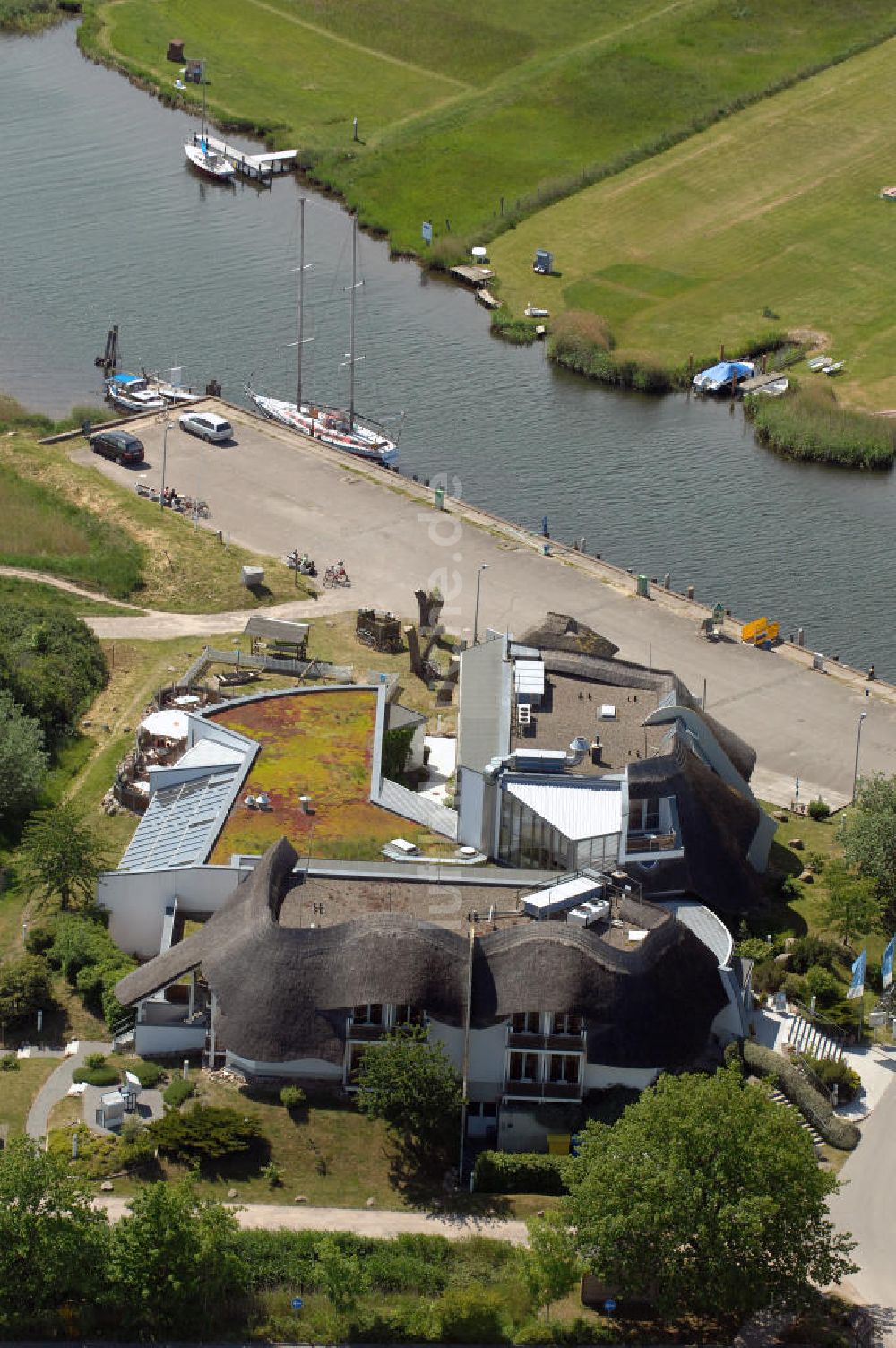 Luftbild Baabe - Hotel Solthus am See auf der Insel Rügen im Ostseebad Baabe