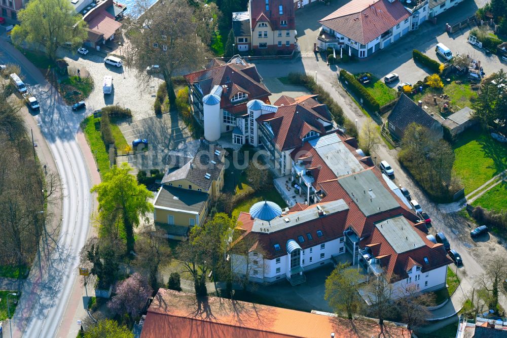Luftaufnahme Brandenburg an der Havel - Hotelanlage Havelhotel in Brandenburg an der Havel im Bundesland Brandenburg, Deutschland