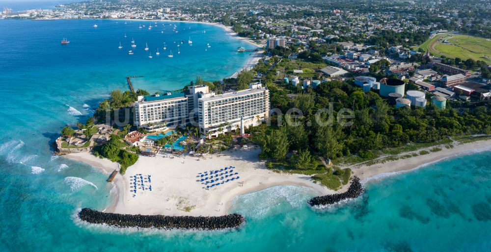 Luftbild Bridgetown - Hotelanlage Hilton Barbados Resort in Bridgetown in Saint Michael, Barbados