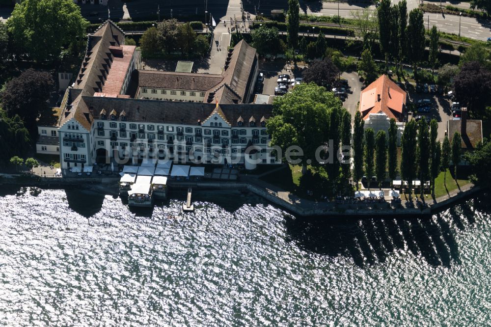Luftbild Konstanz - Hotelanlage Inselhotel in Konstanz im Bundesland Baden-Württemberg, Deutschland
