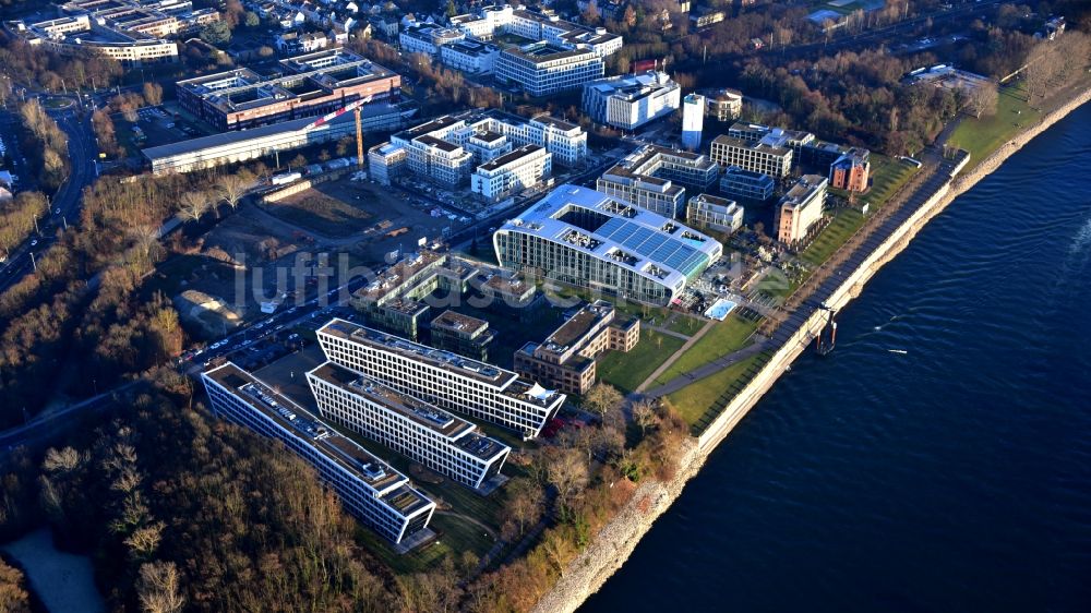 Luftaufnahme Bonn - Hotelanlage Kameha Grand Bonn in Bonn im Bundesland Nordrhein-Westfalen, Deutschland