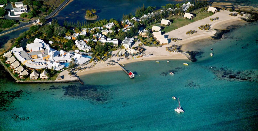 Luftaufnahme Mauritius - Hotelanlage auf Mauritius