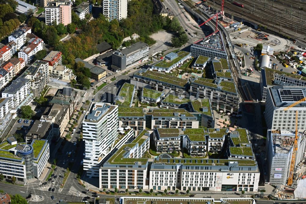 Luftaufnahme Stuttgart - Hotelanlage im Milaneo im Ortsteil Europaviertel in Stuttgart im Bundesland Baden-Württemberg, Deutschland