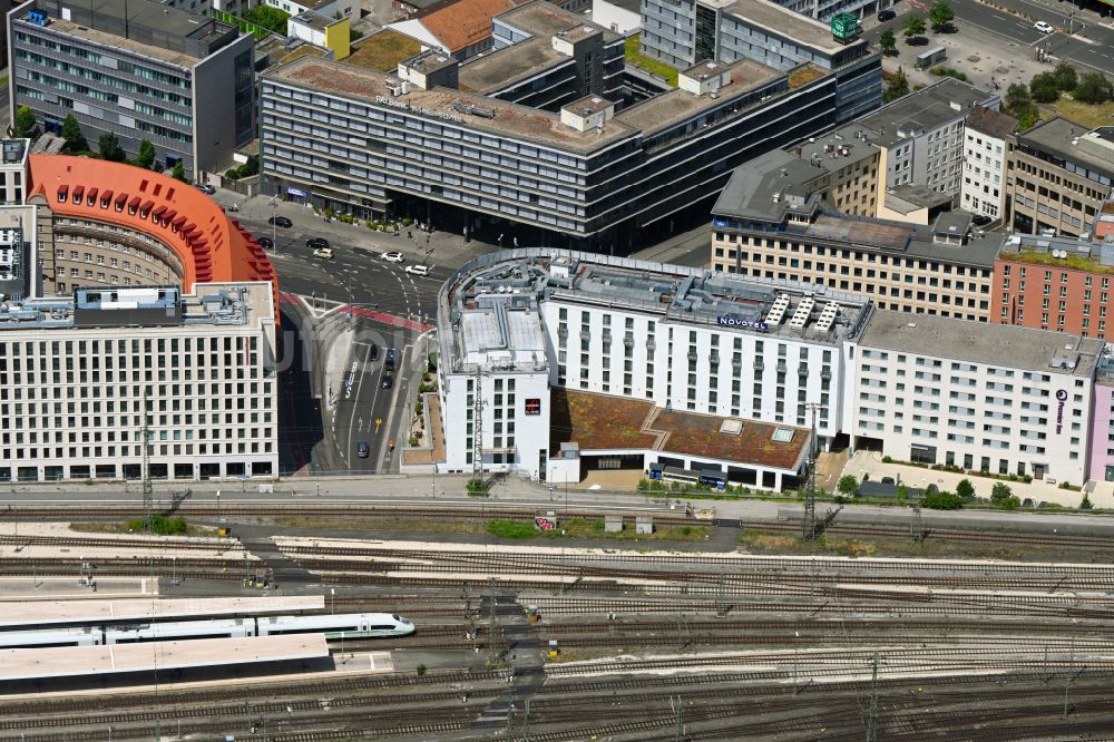 Luftbild Nürnberg - Hotelanlage des Novotel Nürnberg Am Messezentrum in Nürnberg im Bundesland Bayern, Deutschland
