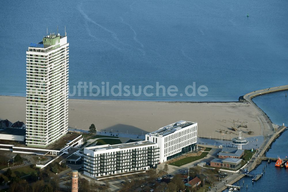 Luftbild Travemünde - Hotelanlage a-ja Resort Travemünde in Travemünde im Bundesland Schleswig-Holstein, Deutschland
