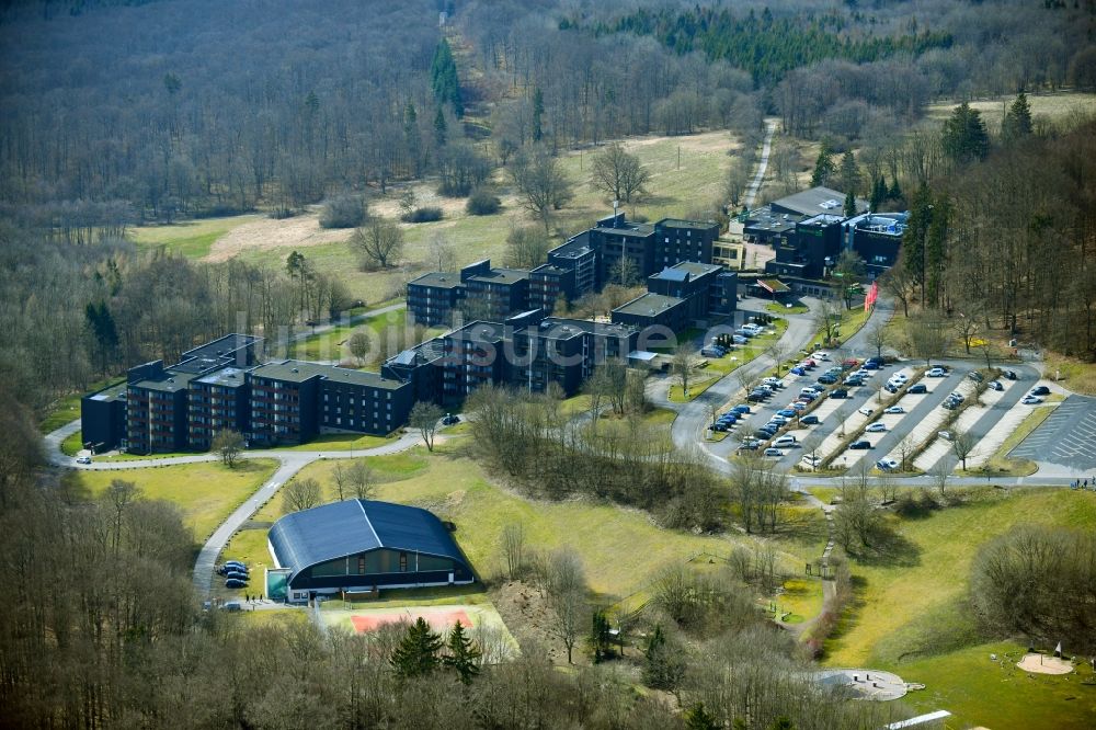 Luftaufnahme Roth - Hotelanlage Rhön Park Hotel Aktiv Resort bei Roth im Bundesland Bayern, Deutschland