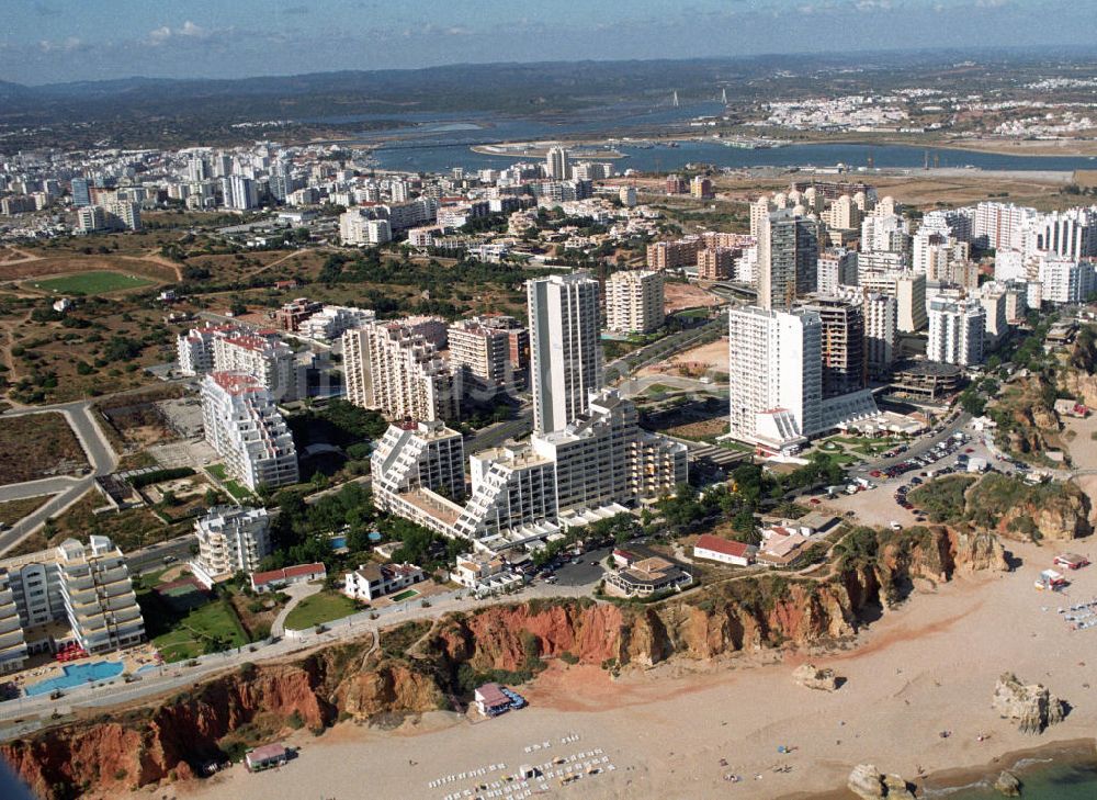 Luftbild Praia da Rocha - Hotelkomplex in Praia da Rocha an der Algarve in Portugal
