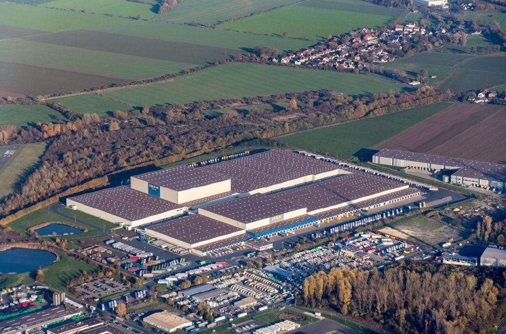 Salzgitter von oben - IKEA Distributionscenter in Salzgitter im Bundesland Niedersachsen