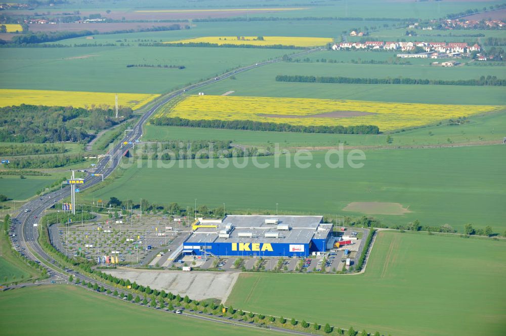 Luftbild Erfurt Bindersleben - IKEA Einrichtungshaus Erfurt - Bindersleben