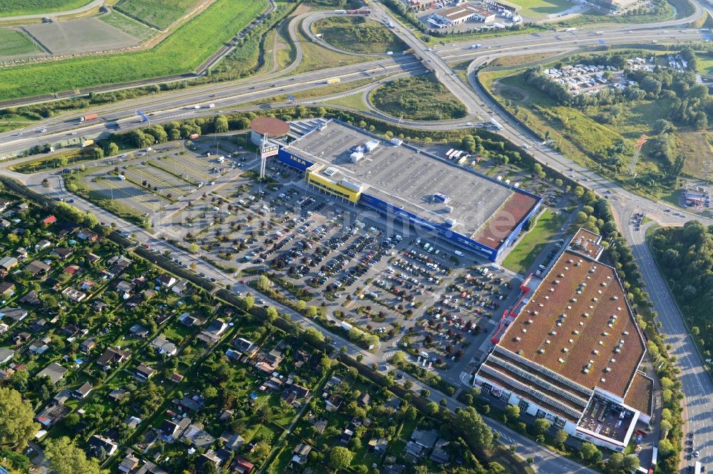 Luftbild Hamburg Moorfleet - IKEA-Einrichtungshaus in Hamburg - Moorfleet