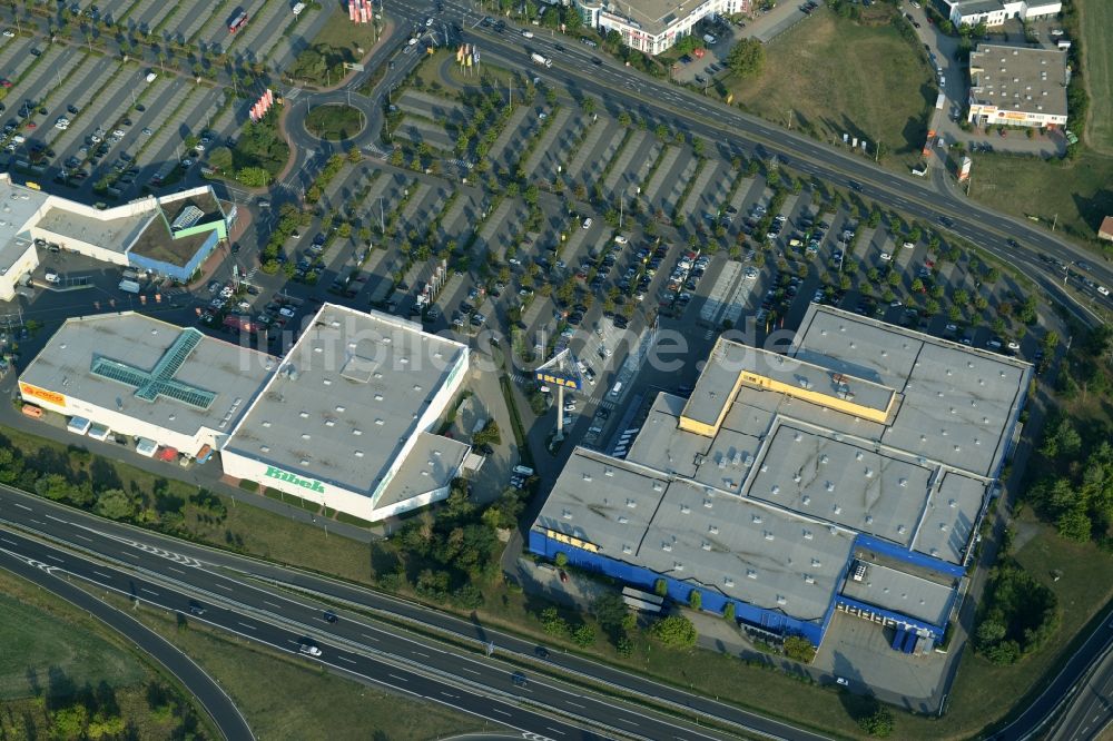 Waltersdorf aus der Vogelperspektive: IKEA Einrichtungshaus in Waltersdorf im Bundesland Brandenburg