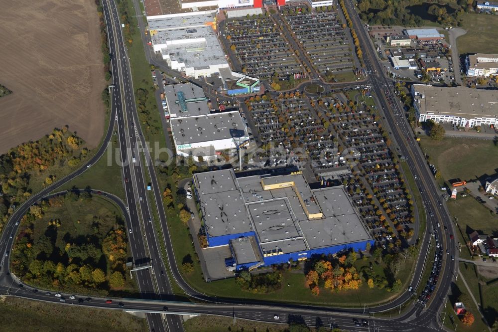 Luftaufnahme Waltersdorf - IKEA Einrichtungshaus in Waltersdorf im Bundesland Brandenburg