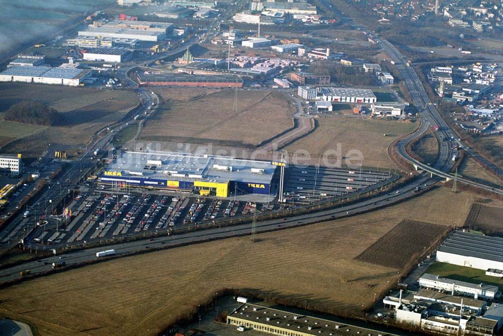Luftbild Augsburg - IKEA Einrichtungshauses Augsburg