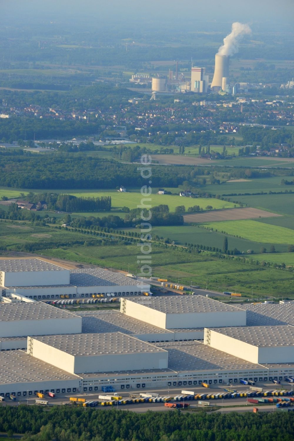Dortmund aus der Vogelperspektive: Ikea Logistikzentrum im Ortsteil Ellinghausen in Dortmund im Bundesland Nordrhein-Westfalen