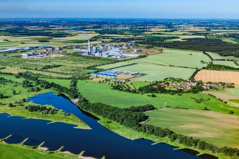 Luftaufnahme Stendal - Industrie- und Gewerbegebiet Altmark in Stendal im Bundesland Sachsen-Anhalt, Deutschland